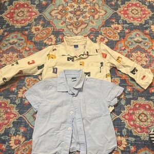 Old Navy Kids' Light Blue and Cream Button-Down Shirts